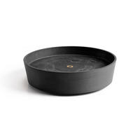 BLUMENTOPFUNTERSETZER mit Rädern 34,1/34,1/9 cm Dunkelgrau - Dunkelgrau, Kunststoff (34.1/9cm) - Ecopots