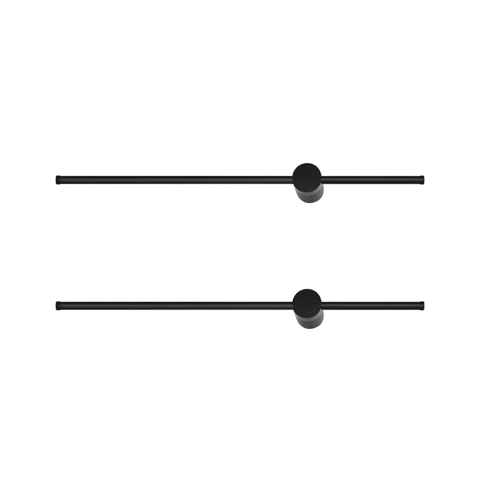 LED WANDLEUCHTE Natcher (2er-Set) - Schwarz, Metall (100/10/6cm) - Nettlife