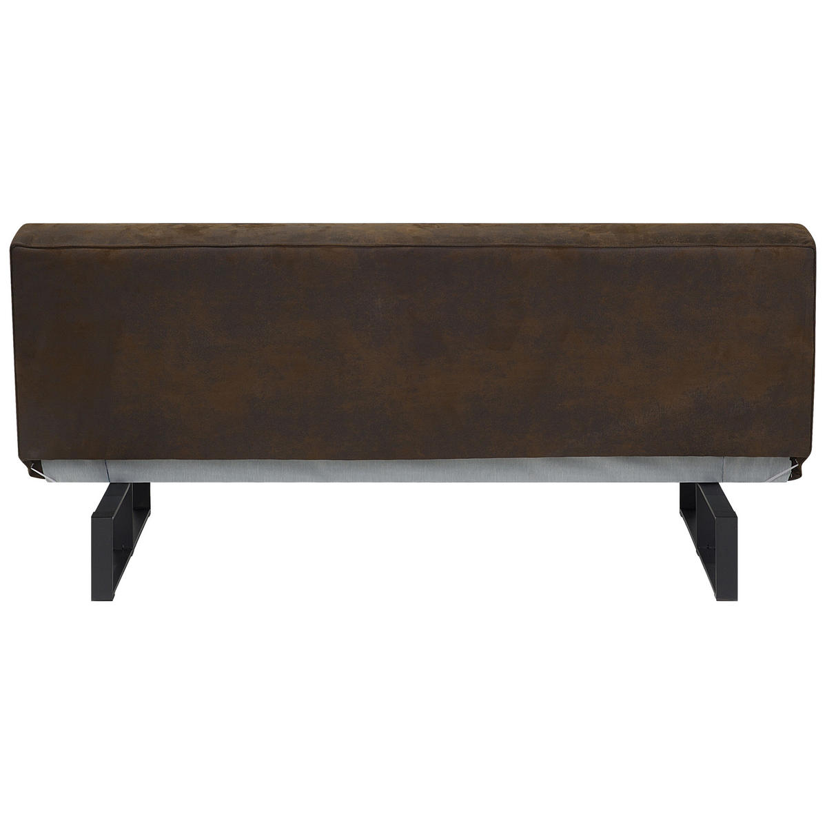 3-SITZER-SCHLAFSOFA Kunstleder Braun Derby - Dunkelbraun, Textil (189/85/88cm) - Beliani