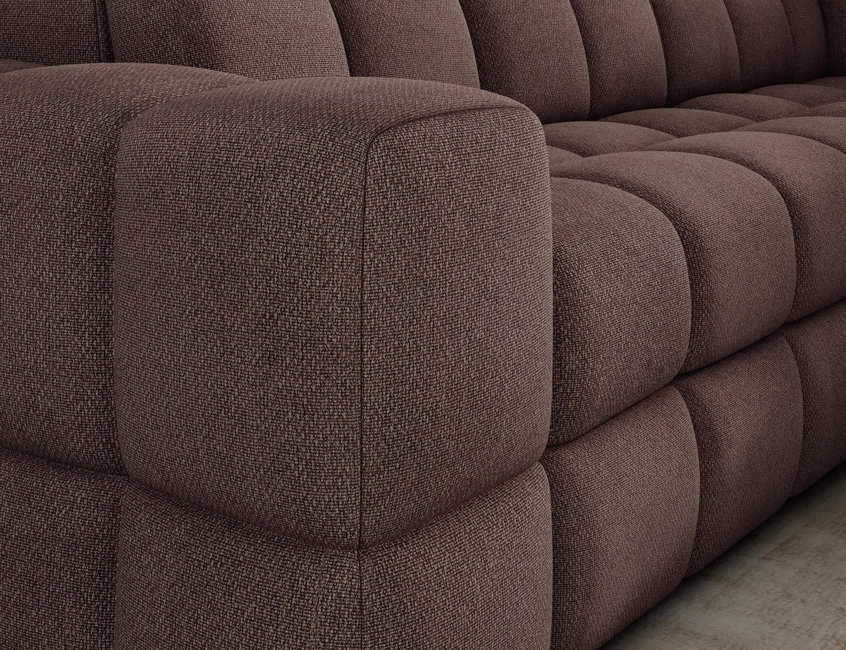 ECKSOFA Bronon mit Schlaffunktion und Bettkasten – Modernes Design, verstellbare Kopfstützen und verschiebbare Rückenlehnen - Braun, Kunststoff (296/109cm) - Wohnideebilder