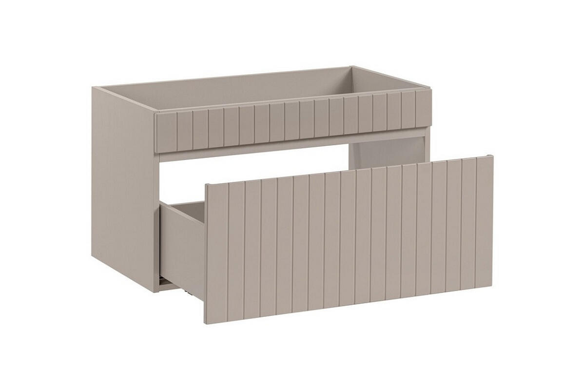 BADMÖBEL-SET 2 Teile - Iconic Cashmere I BM246 in Kaschmir Matt/Coast Evoke Eiche - Kaschmir, Holz (60/46/46cm)
