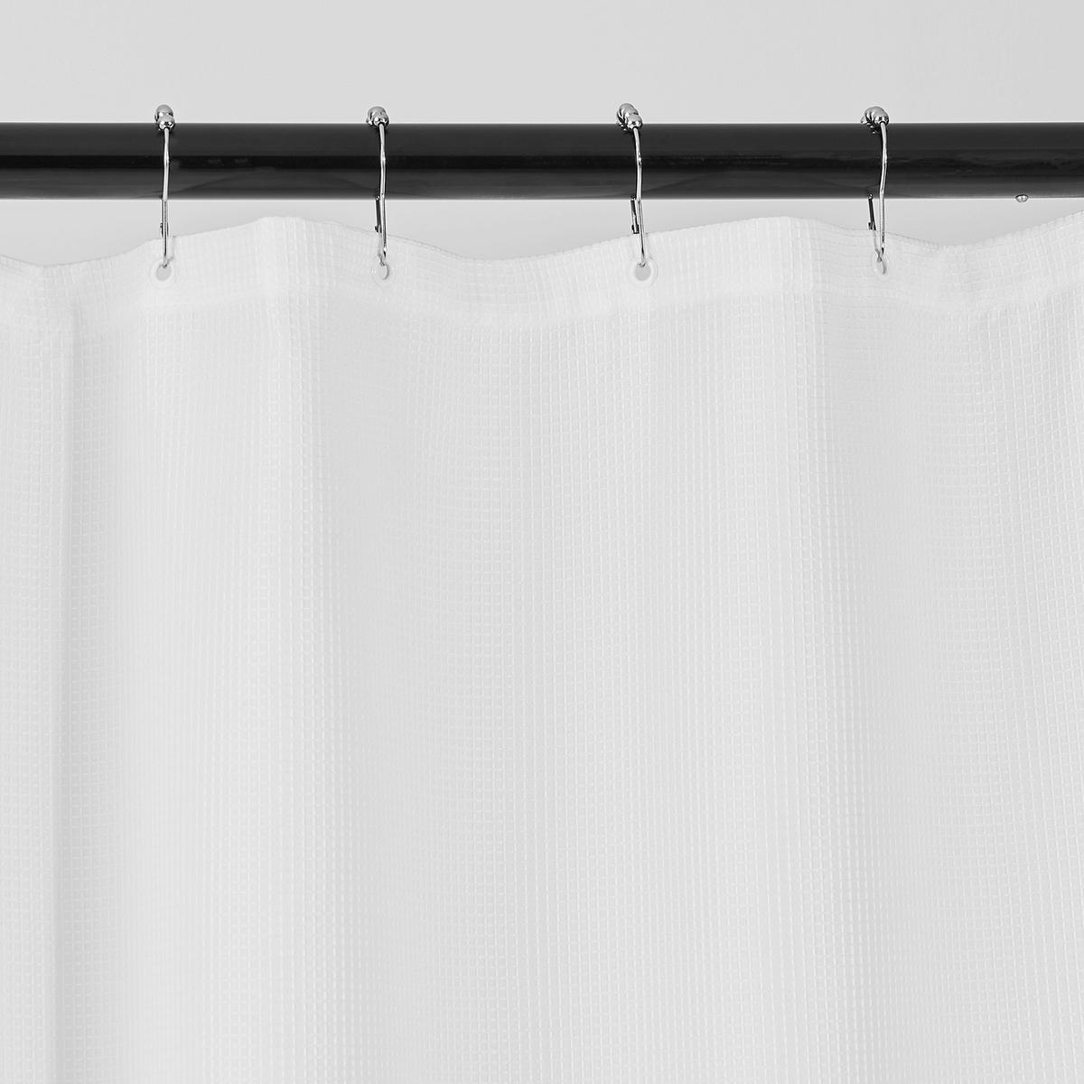 DUSCHVORHANG (5er Set) Wet Wet Wet - Weiß, Kunststoff (180/200cm) - Butlers