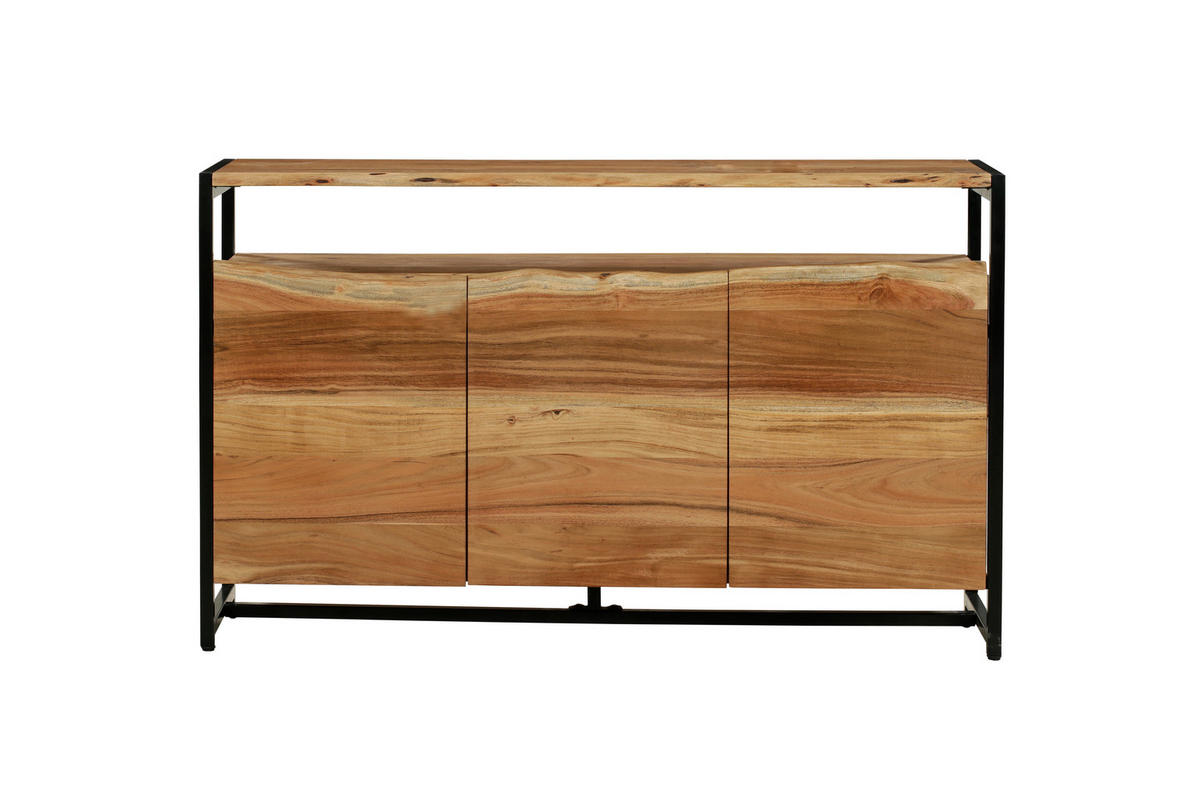 SIDEBOARD Bjorn Akazie Natur 87x42x145cm - Hellbraun, Holz (42/87/145cm) - DELUKE