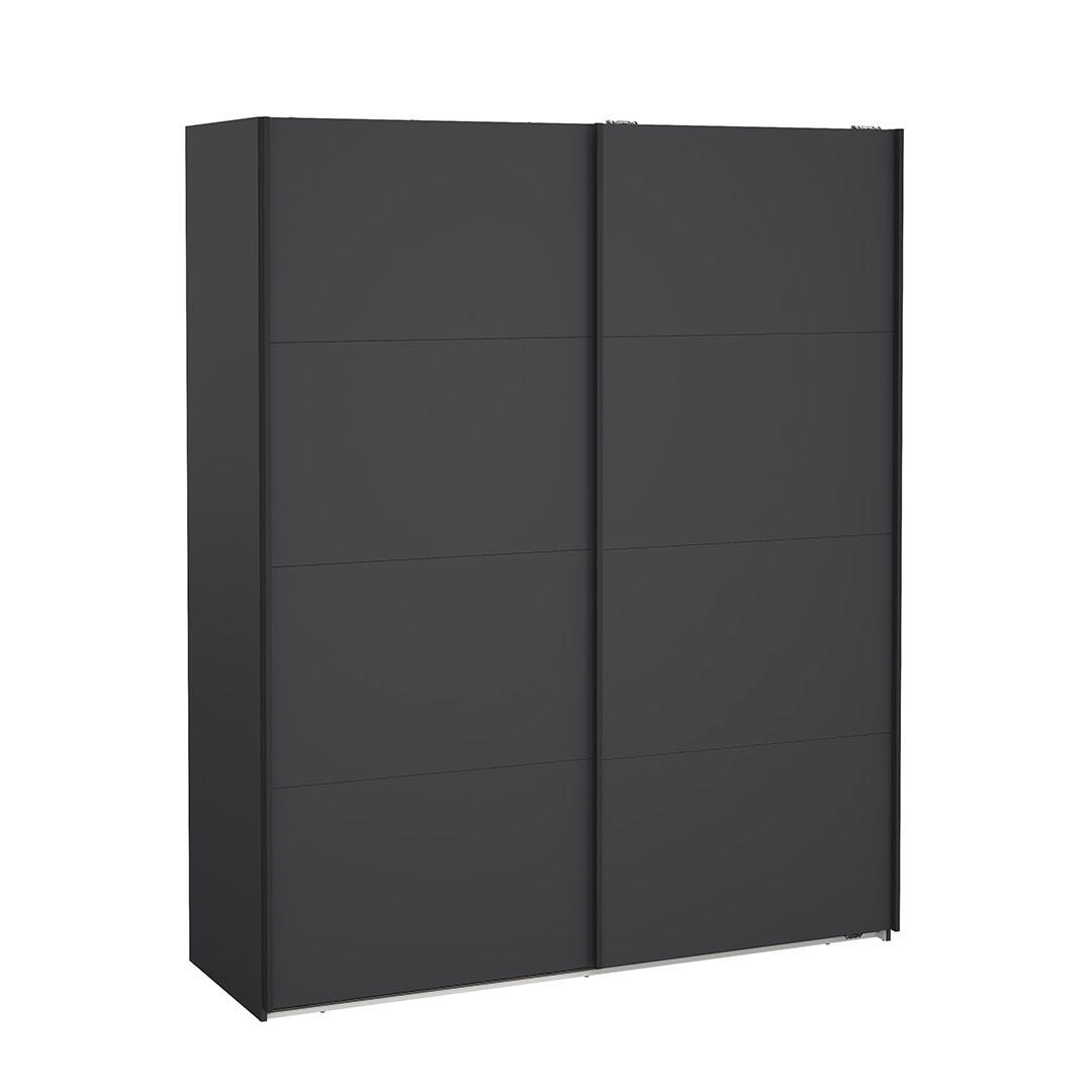 SCHIEBETÜRENSCHRANK, Bergamo, Grau, Holzwerkstoff, 179 x 67 x 221 cm - Grau, Holzwerkstoff (179/221/67cm) - ebuy24