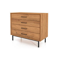 KOMMODE LEON Wildeiche - Wildeiche, Holz (97/80/45cm) - byoak