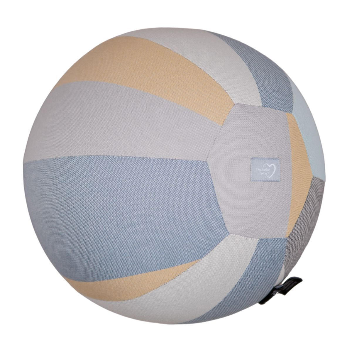 KINDERBALL Luftballon-Hülle - Sandfarben/Blaugrau, Textil (25/25/25cm) - Hoppediz