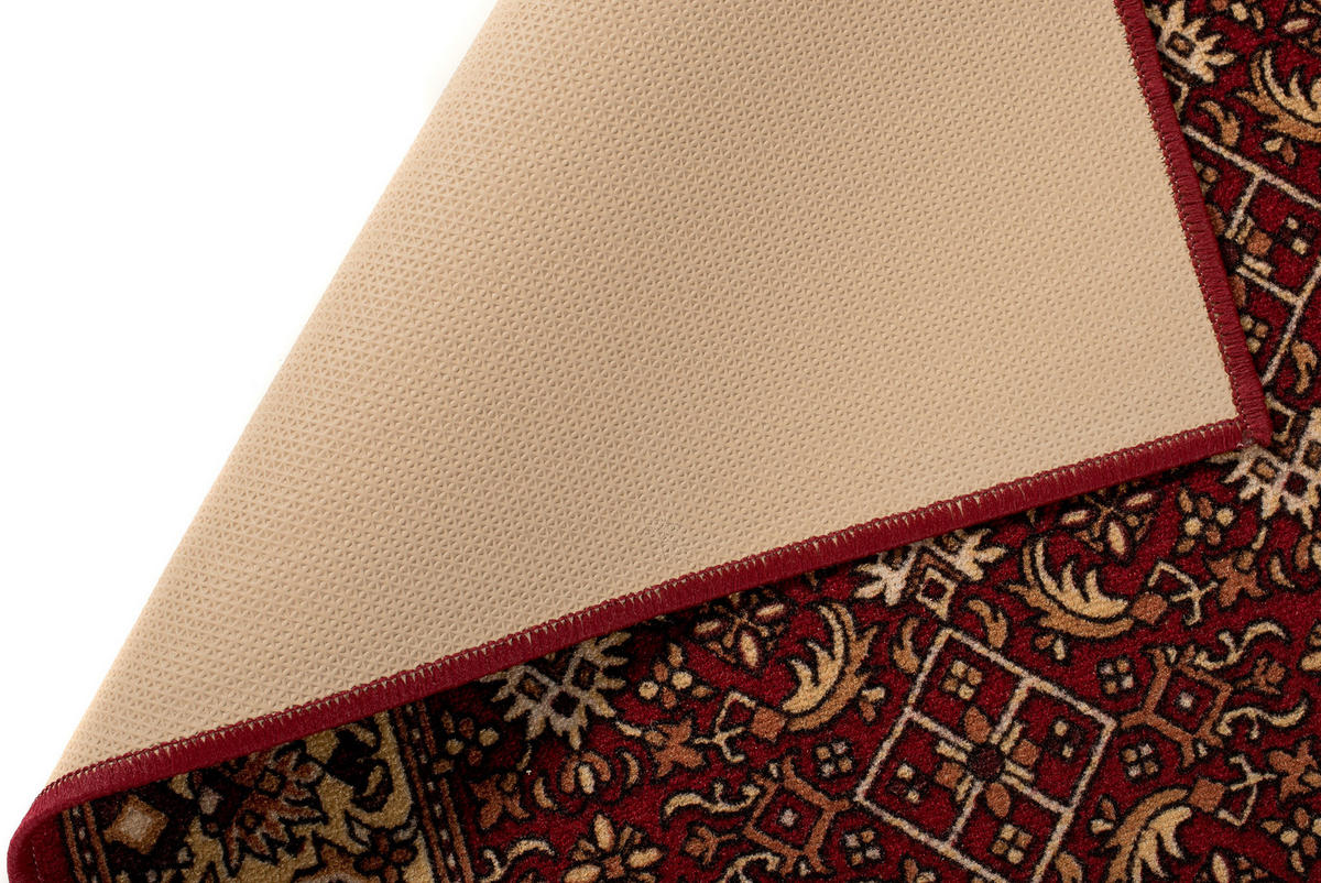 TEPPICHLÄUFER Anti-Rutsch Rot rutschfest Gummiunterlage 67/100 cm - Rot, Textil (67/100cm) - Tapiso