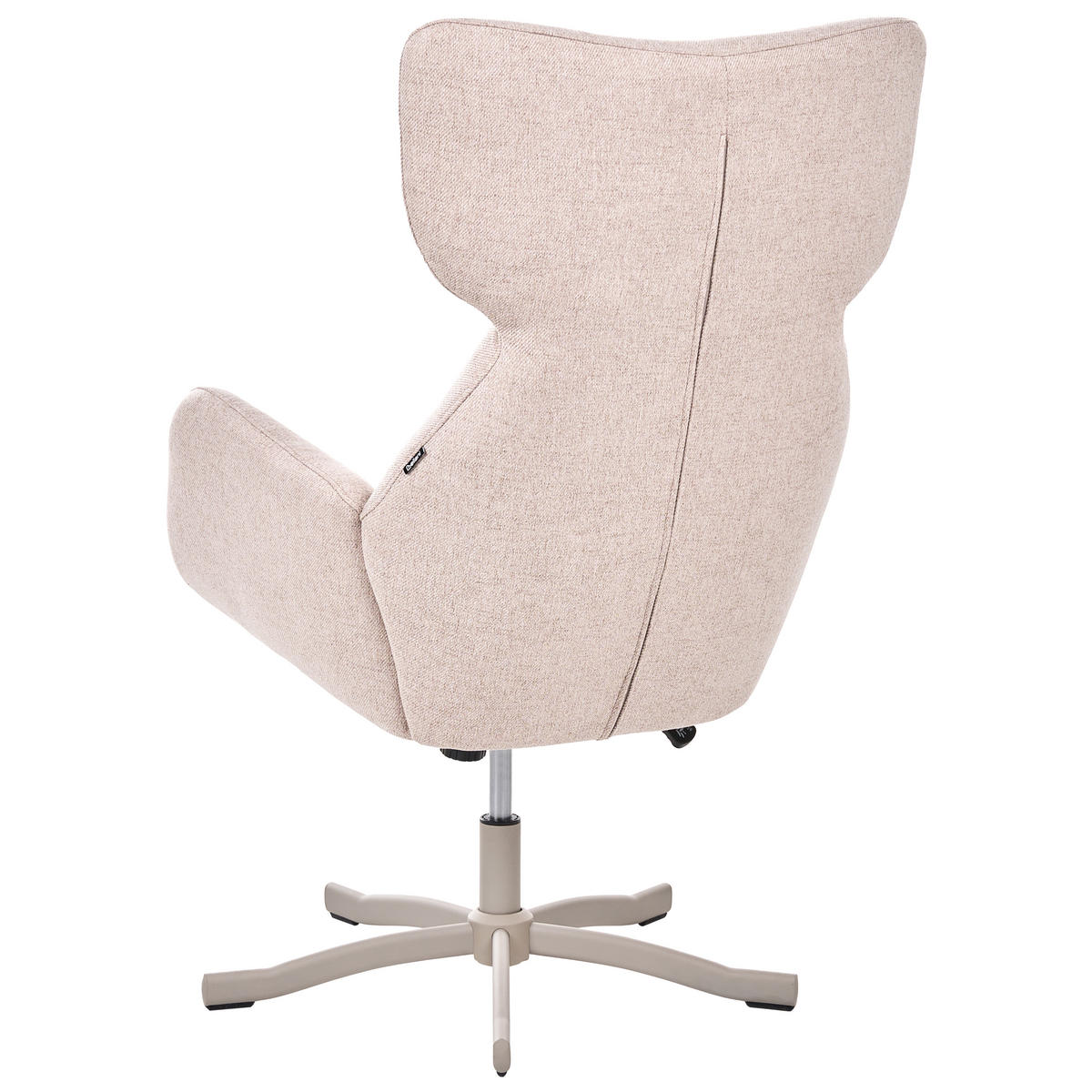 DREHSESSEL Stoff Beige Sonderby - Beige, Textil (73/110/83cm) - Beliani