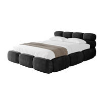 POLSTERBETT mit Bettkasten und Lattenrost, Boxbett ohne Matratze - NOMA 180x200 Schwarz - Schwarz, Holzwerkstoff/Textil (180/200cm) - ALTDECOR