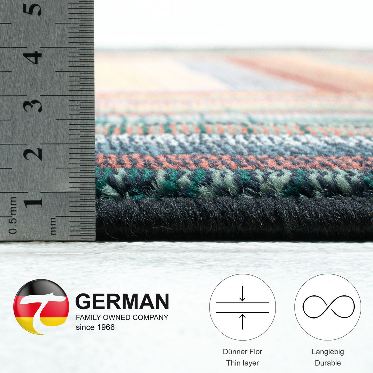 WEBTEPPICH Gabiro 001 240x340 cm - Multicolor, Textil (240/340cm) - THEKO