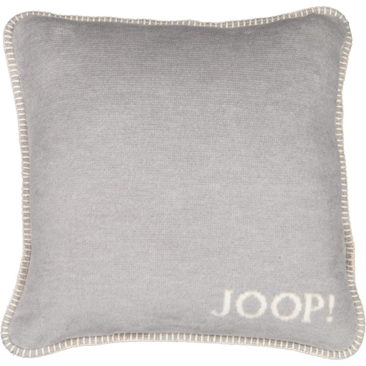 KISSENHÜLLEN MELANGE-DOUBLEFACE SILBER-NATUR - Grau, Textil (50/50cm) - Joop!