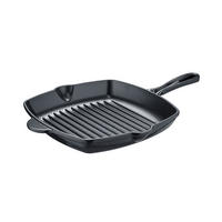 GRILLPFANNE b.iron, Gusseisen, Schwarz / Grau, 27 x 27 cm - Schwarz, Metall (43/31/6.2cm) - Berndes