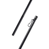 SCHLEUDERSTAB Aluminium 9mm Schwarz 125cm - Schwarz, Metall (1/125cm)