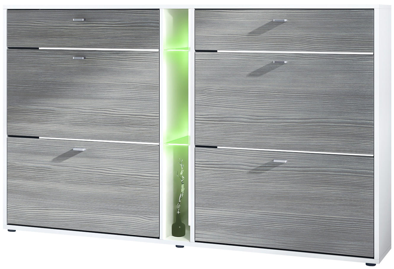 SCHUHSCHRANK Today Fronten in Avola-Anthrazit - Anthrazit, Holzwerkstoff (155.5/95/28cm) - Vladon