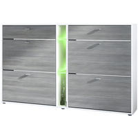 SCHUHSCHRANK Today Fronten in Avola-Anthrazit - Anthrazit, Holzwerkstoff (155.5/95/28cm) - Vladon