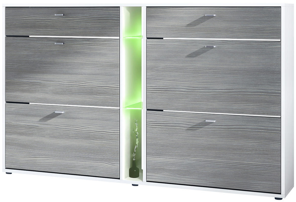 SCHUHSCHRANK Today Fronten in Avola-Anthrazit - Anthrazit, Holzwerkstoff (155.5/95/28cm) - Vladon