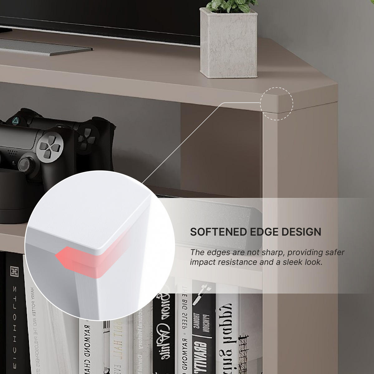 LOWBOARD Thales Mocha 110/36/45 cm - Mokka, Holzwerkstoff (110/45/36.2cm) - Decortie