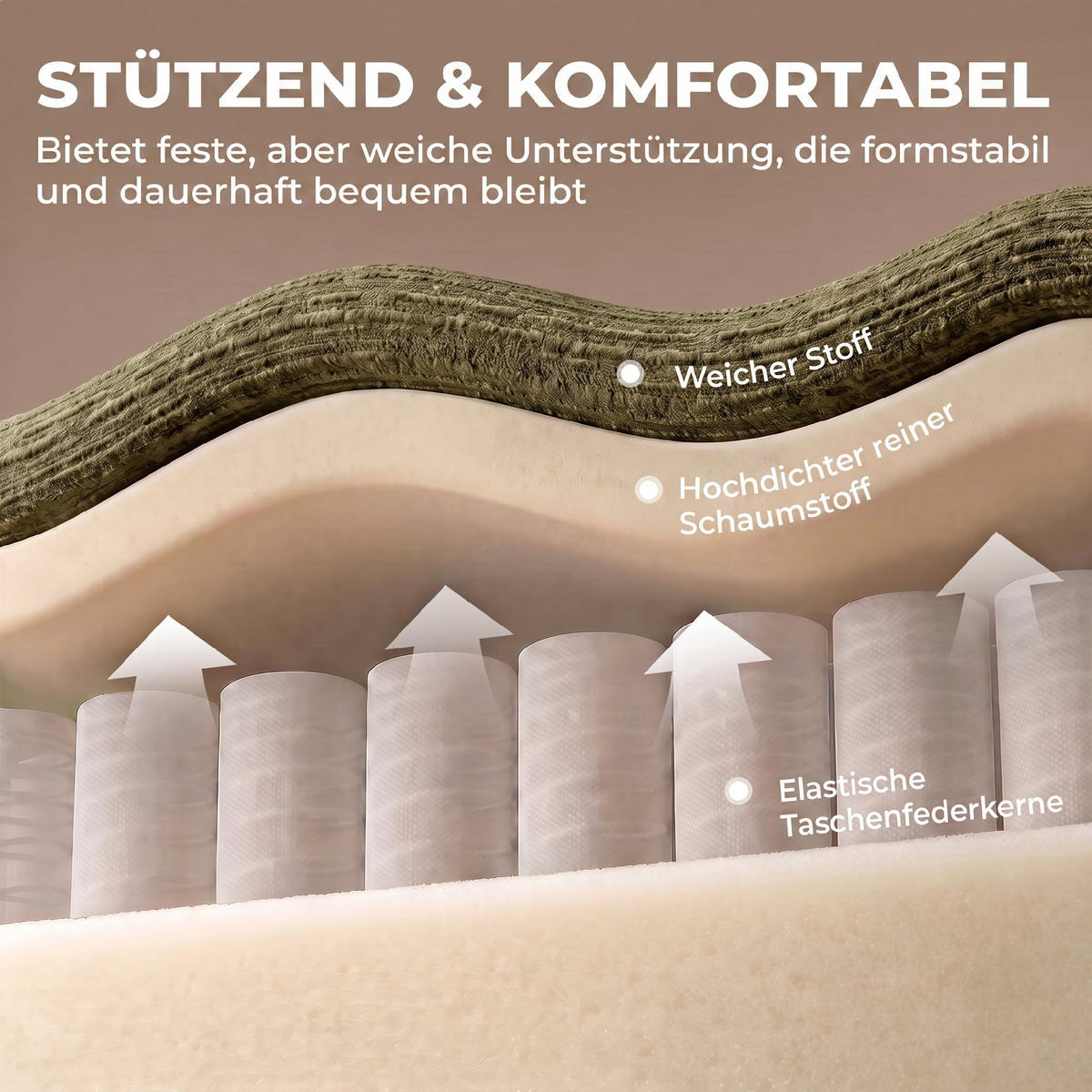 2-SITZER Sofa Dunkelgrün 244.0/95.0/70.0 cm - Dunkelgrün, Textil (95/70/244cm)