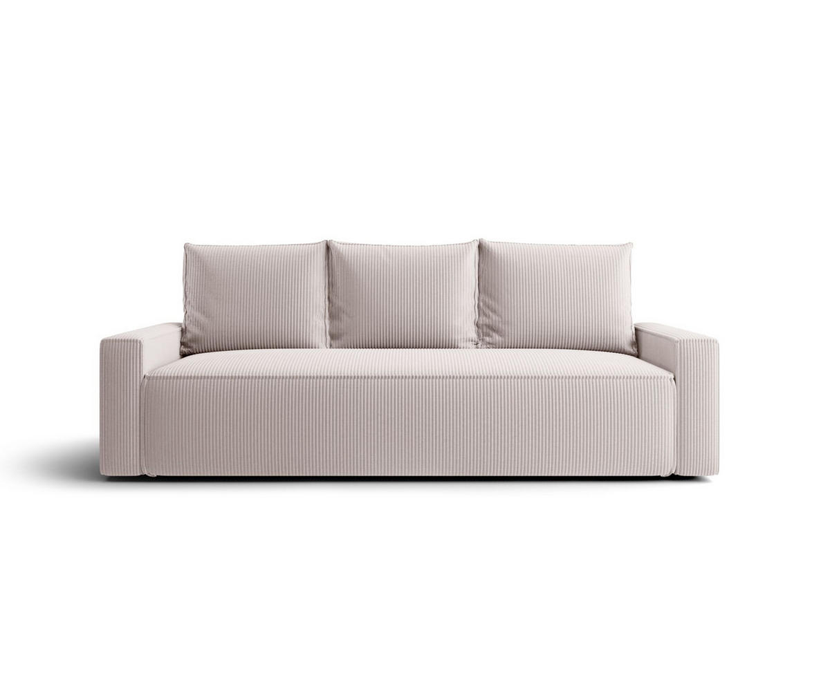 SOFA mit Schlaffunktion SAVIO Poso 100 - Ecru, Textil (232/90/90cm) - Bedante