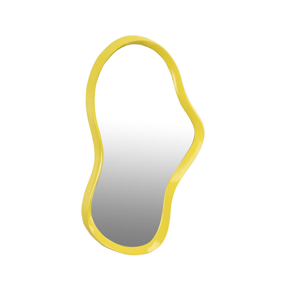 DESIGN-SPIEGEL - Glas - GELB - Gelb, Glas (33/63/3cm) - Drawer