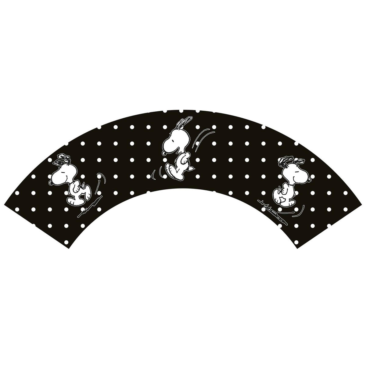 MÜSLISCHALE The Peanuts Snoopy Punkte Schwarz 500 ml - Schwarz, Keramik (14cm) - United Labels