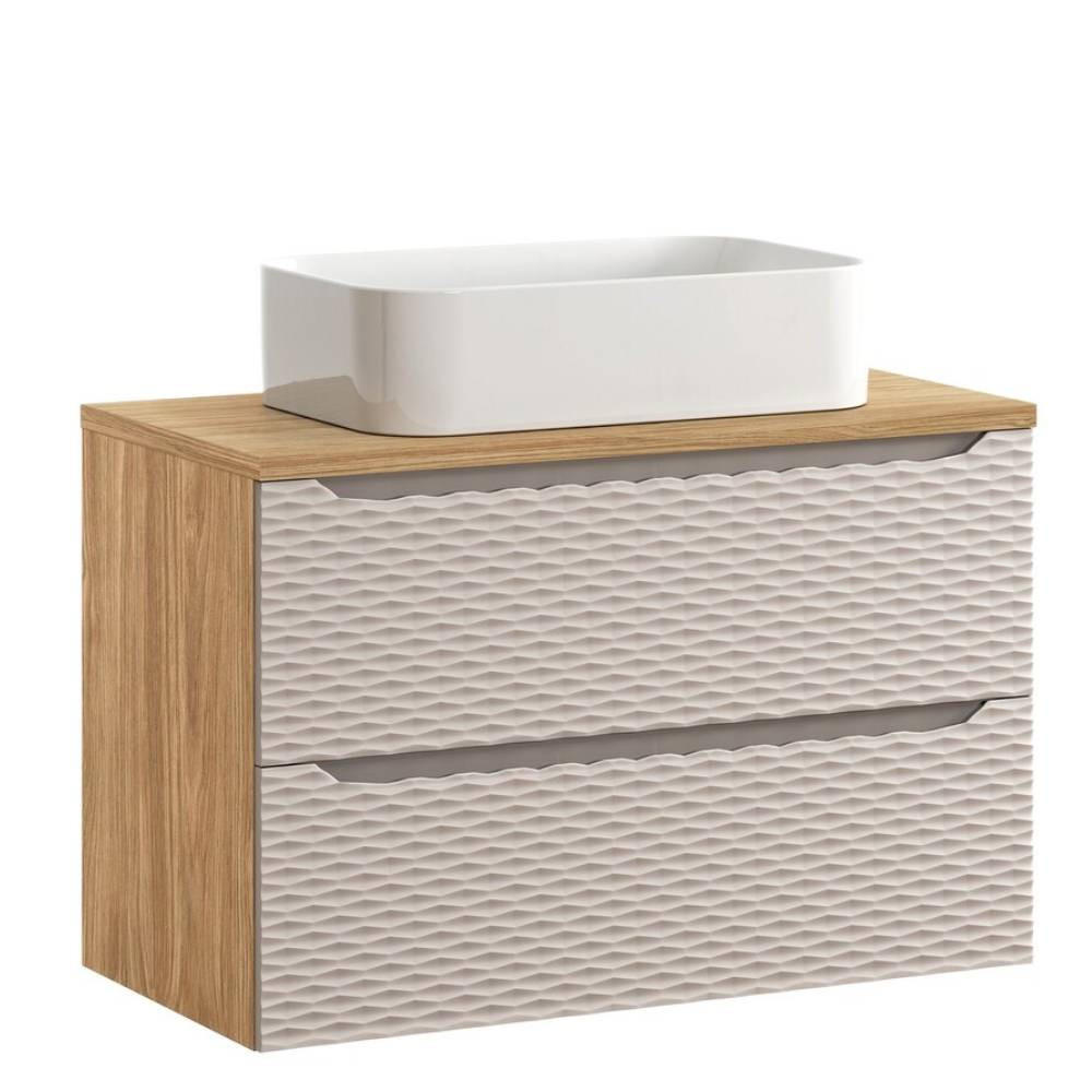 Milaros Markt Waschtischkombi Beige 90x57x46 cm