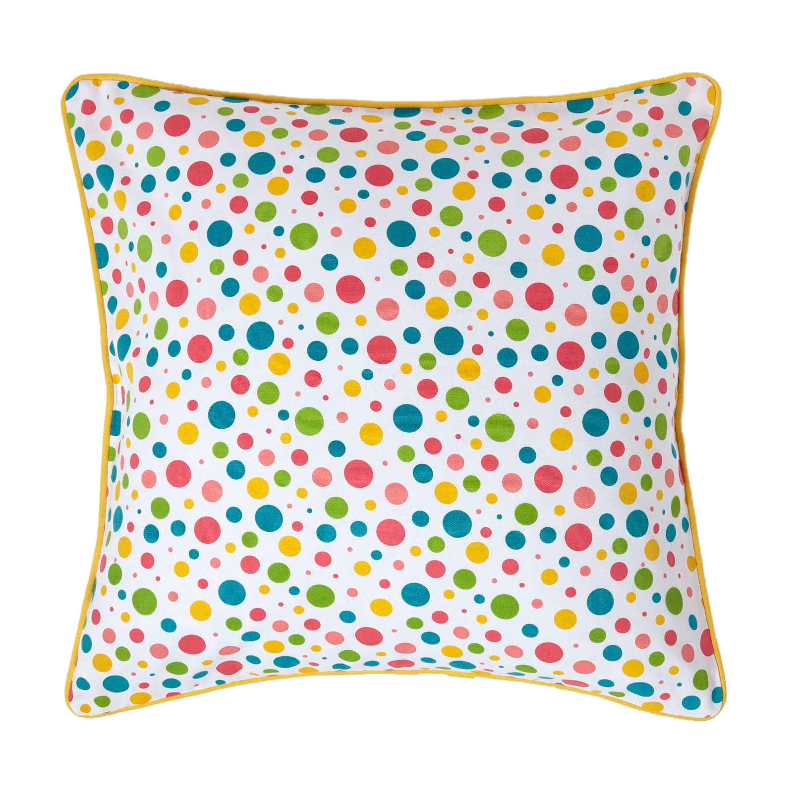 KISSENHÜLLE Bunte Punkte 60/60 cm, 100% Baumwolle - Multicolor, Textil (60/60cm) - Homescapes