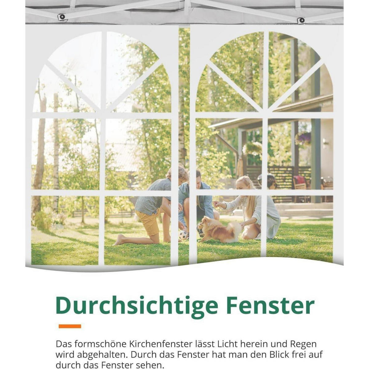 FALTPAVILLON 200 x 200 cm wasserdicht mit Seitenwänden UV-Schutz 50+ Beige - Beige, Textil (200/249/200cm)