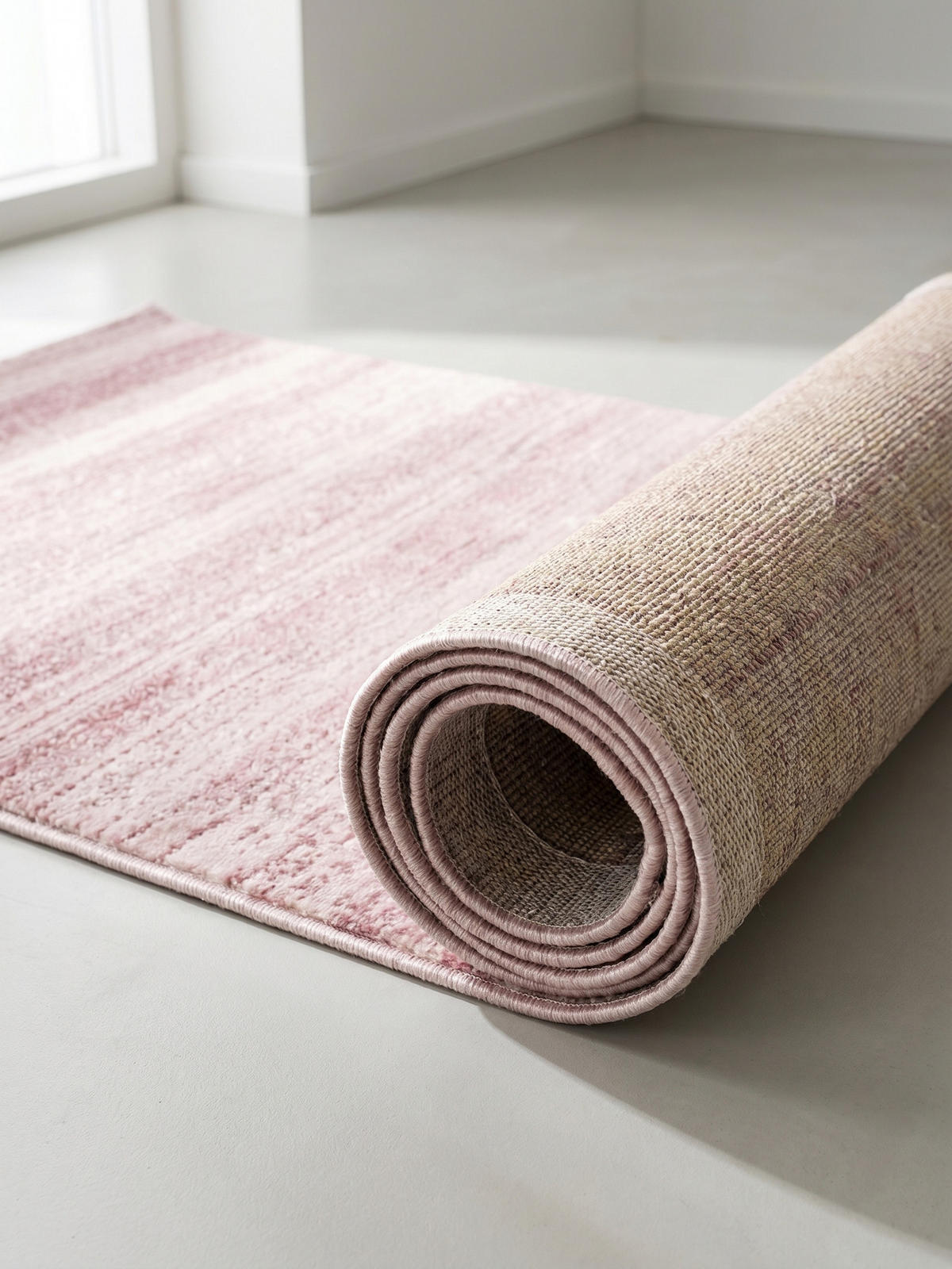 KURZFLORTEPPICH INN, einfarbig, Rosa, 80 x 300 cm - Rosa, Textil (80/300cm) - KADIMA DESIGN