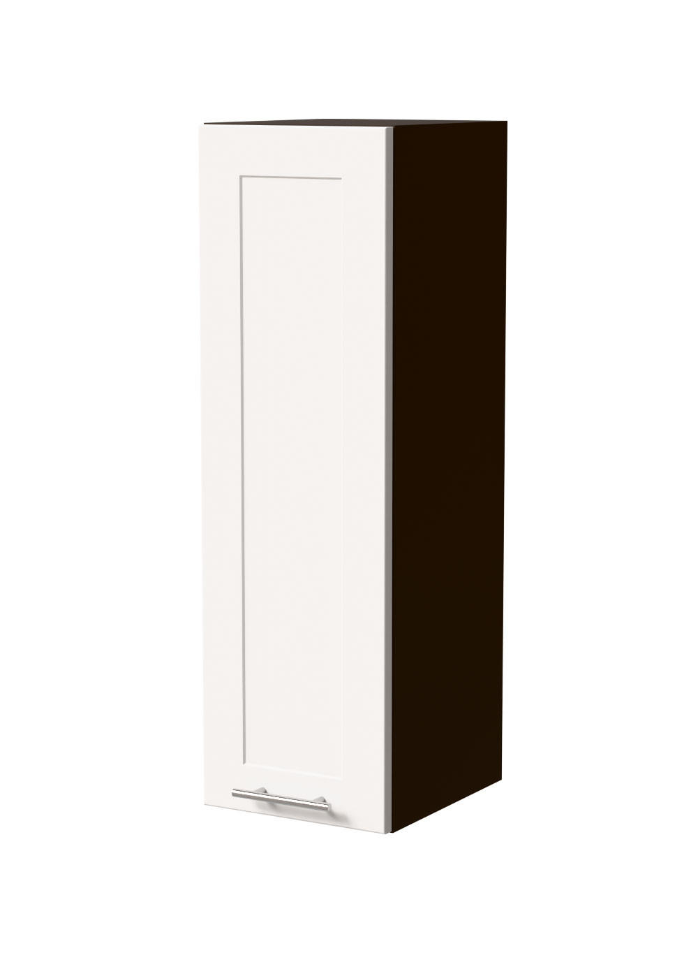 HÄNGESCHRANK Oslo W4/30 Lava / Weiß Matt 30 / 32,5 / 96cm - Dunkelgrau/Weiß, Holz/Holzwerkstoff (30/96/32.5cm) - Feldmann-Wohnen