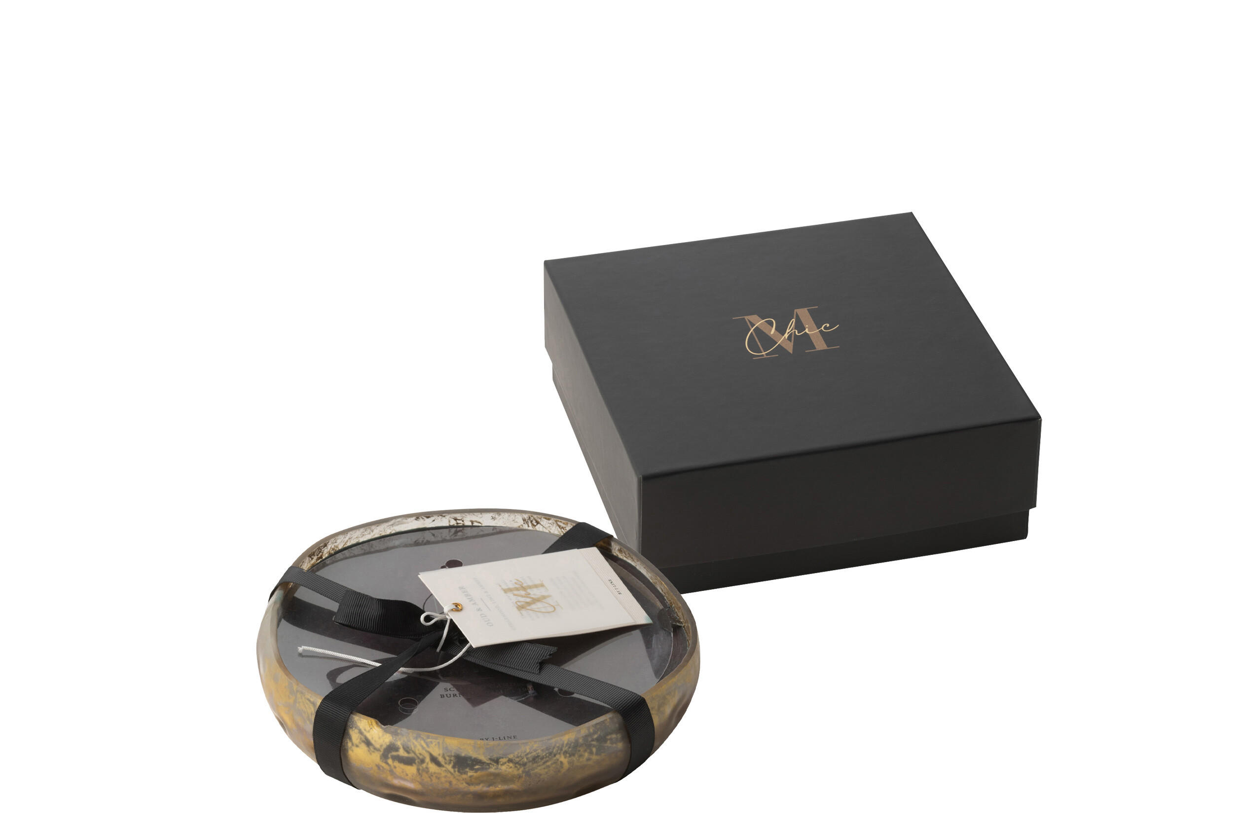 DUFTKERZE M-CHIC - Gold - M - 20 Std. - Bronzefarben, Paraffin (19/4.5cm) - J-Line