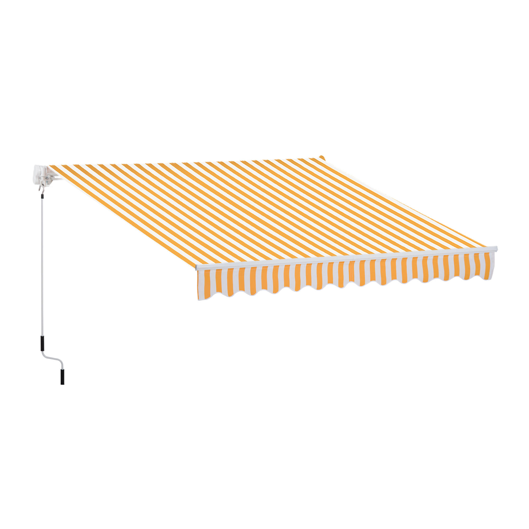 MARKISE DE-13907 manuell 295/245 cm, Winkel 45°-85° Orange - Orange, Metall (245/1/295cm) - ComfortXL
