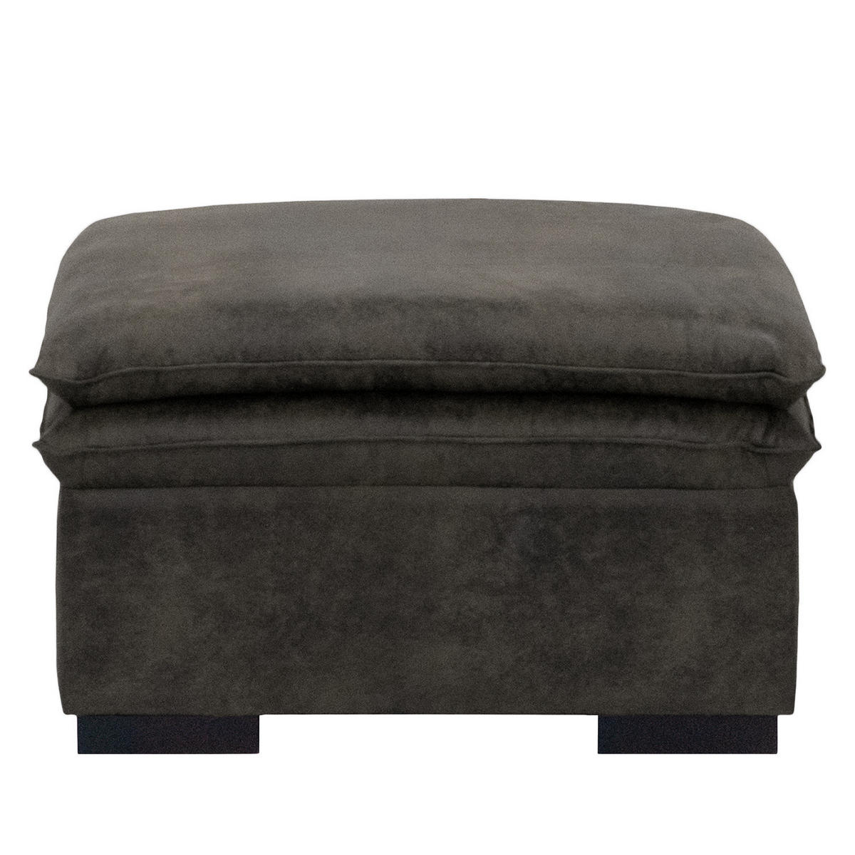 POLSTERHOCKER - Anthrazit, Buchenholz/Textil (80/45/80cm) - home24