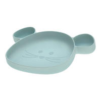 ESSLERNTELLER MIT SAUGFUSS Little Chums blau 25,5 x 3,3 x 18 cm - Blau, Kunststoff (3.3/18/25.5cm) - Lässig
