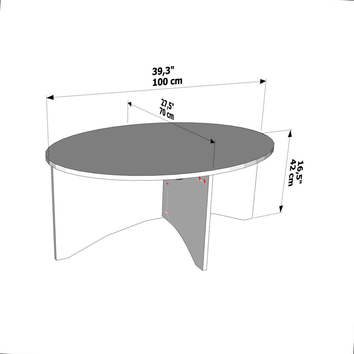COUCHTISCH Solo Atlantikkiefer - Honig, Holzwerkstoff (100/70/42cm) - Decorotika