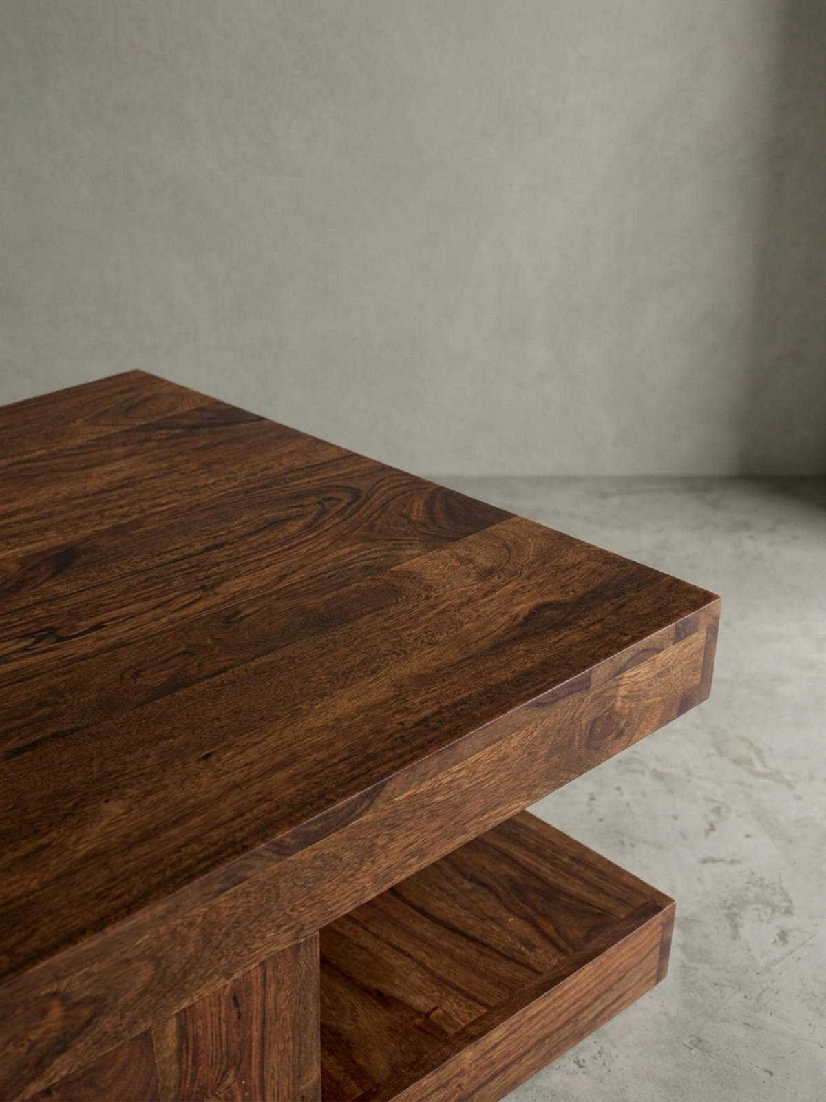 COUCHTISCH Sheesham Massivholz, 90x60 cm, Einzigartige Maserung, 30 kg Belastbarkeit - Braun, Holz (60/90/40cm) - KADIMA DESIGN