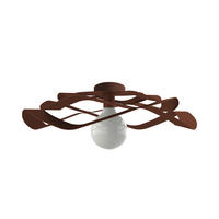 DECKENLEUCHTE - Dunkelbraun, Metall (60/60/15cm) - Lumicom