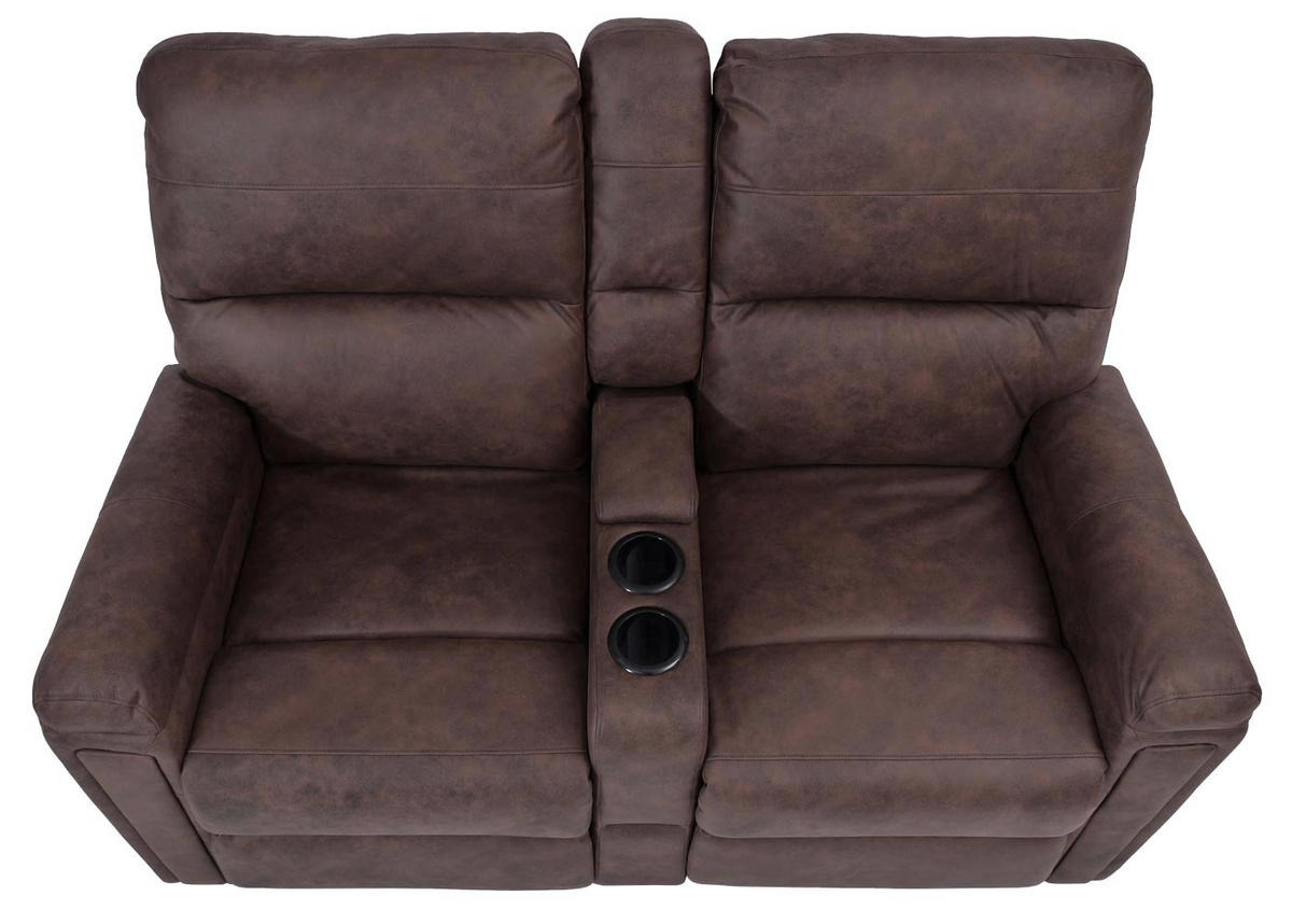 2ER KINOSESSEL Braun - Braun, Textil (157/102/166cm) - MCW