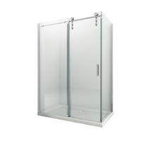 DUSCHKABINE LARGOS Klar 150 x 90 x 195 cm 8 mm ESG - Klar, Glas (90/150/195cm) - Glasdeals
