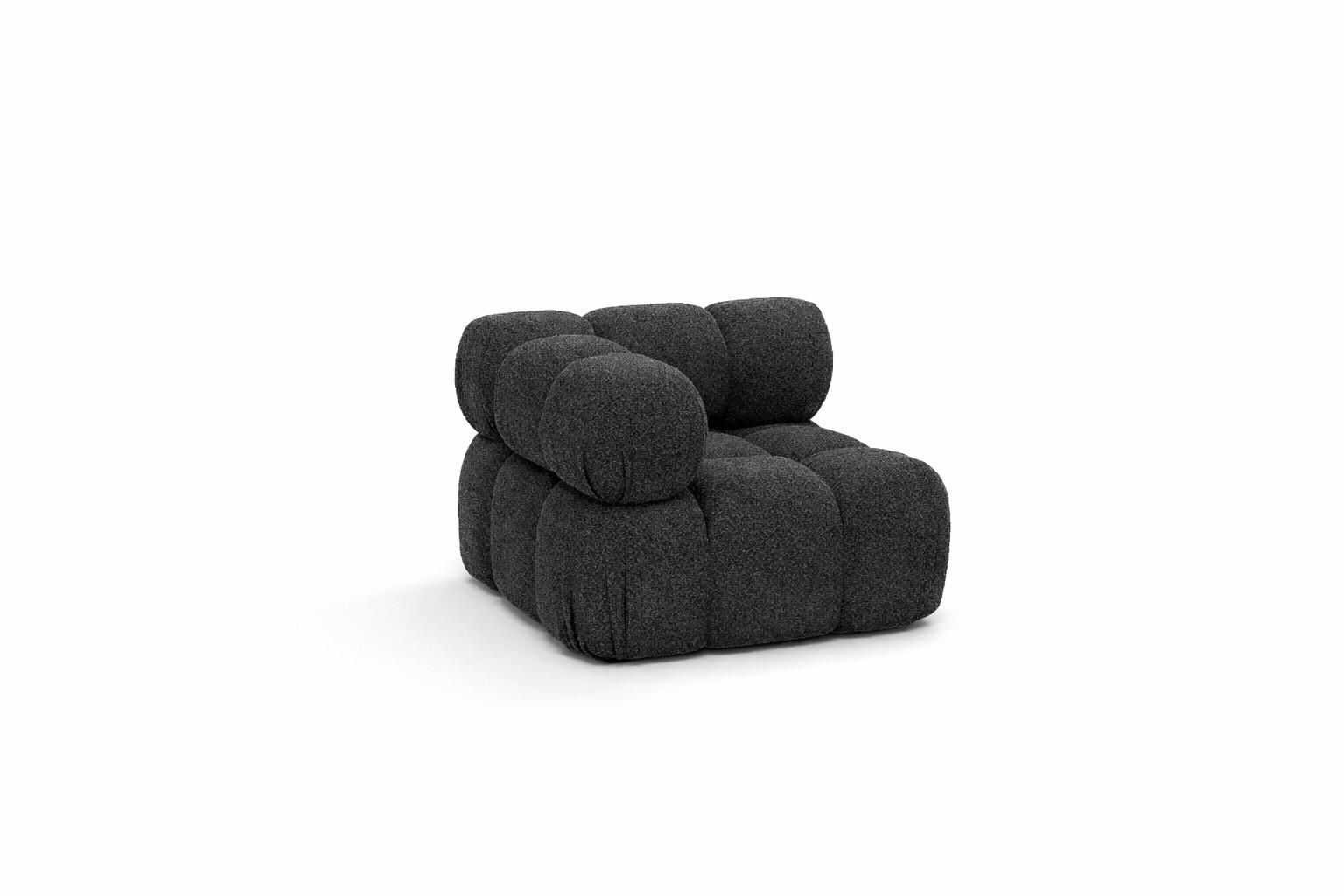 Kaiser Möbel Eckmodul, Dunkelgrau 95x70x95 cm