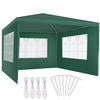 PAVILLON Baraban,inklusive Spannseile und Heringe,grün - Grün, Kunststoff (300/250/300cm) - tectake