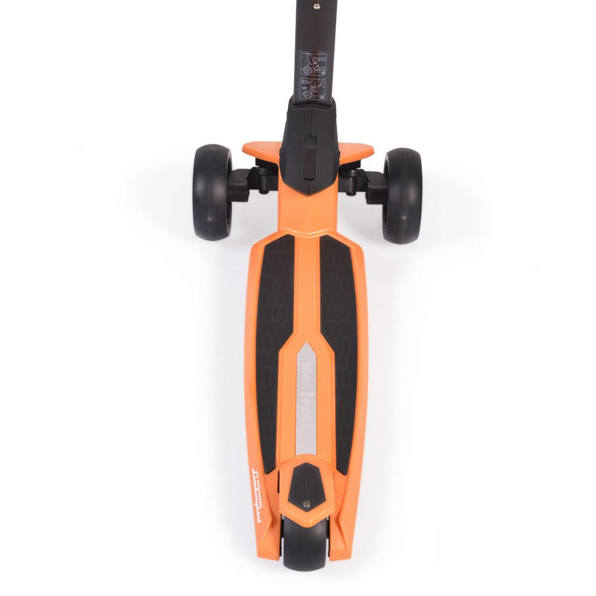 KINDERROLLER Lamborghini orange klappbar PU-Räder ABEC-7 LED-Räder Bremse - Orange, Metall (59/30/82cm)