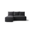 ECKSOFA mit Schlaffunktion SAVIO MINI Poso 34 Links - Graphitfarben, Textil (200/140cm) - Bedante
