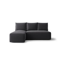 ECKSOFA mit Schlaffunktion SAVIO MINI Poso 34 Links - Graphitfarben, Textil (200/140cm) - Bedante
