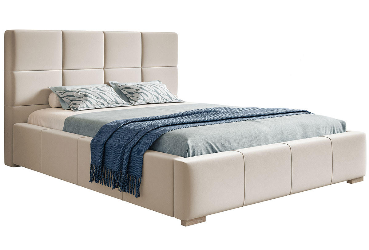 BETT Beige BEN 7 Mit Bettkasten 180x200 cm - Beige, Textil (180/200cm) - Sepro Meble