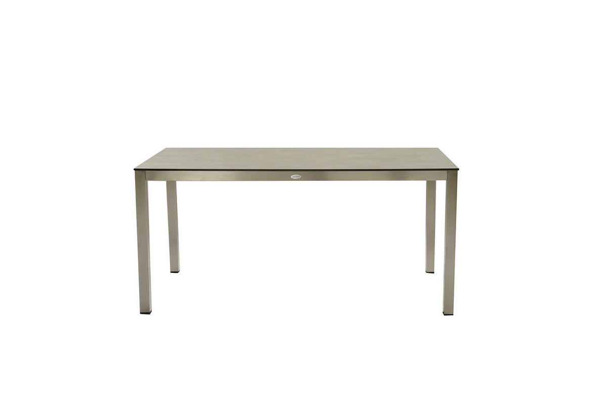 GARTEN-SITZGRUPPE Doris 5-teilig Gartenmöbel-Set - Grau, Kunststoff - DELUKE