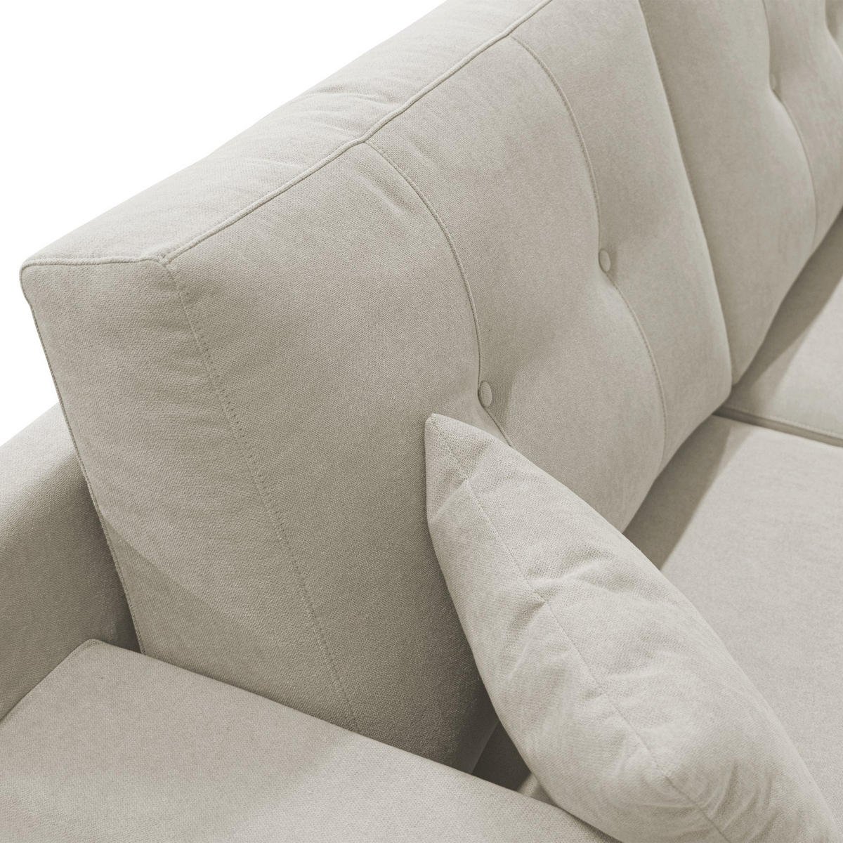 LINEARSOFA Danish - Creme, Textil (146/95/91cm) - Divani.store