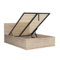 BOXSPRING POSTELJA 140/200 Edwin Svetli les - rjava, leseni material (140/200cm) - Petits-meubles