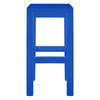 HOCKER aus massiver Kiefer, 65 cm hoch, preußischblau lackiert AXEL - Blau, Holz (33/65/33cm) - RNT By Really Nice Things