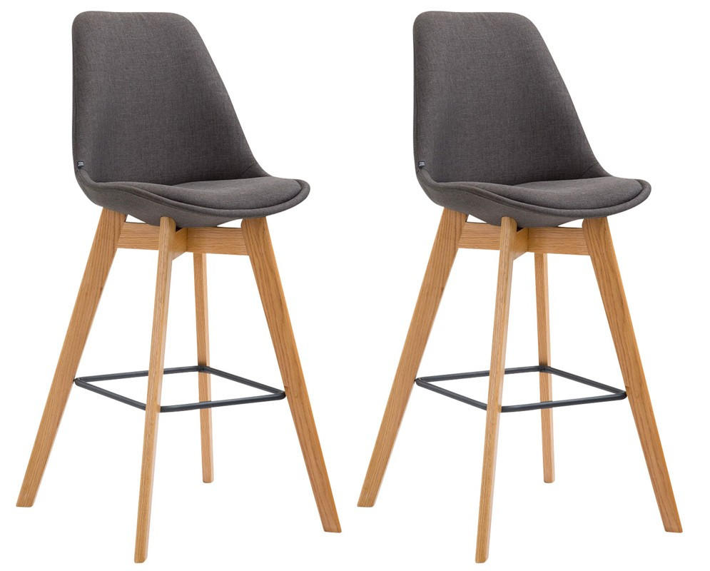 BARHOCKER Set Metz 112x48x56 cm dunkelgrau - Dunkelgrau, Textil (48/112/56cm) - furnicato